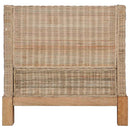 sofasæt 2 dele med hynder naturlig rattan