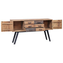 skænk 110x30x75 cm massivt teaktræ