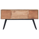 skænk 110x30x75 cm massivt teaktræ