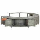 spakant polyrattan grå