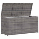 opbevaringskasse til haven 120x50x60 cm polyrattan grå