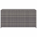 opbevaringskasse til haven 120x50x60 cm polyrattan grå
