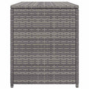 opbevaringskasse til haven 120x50x60 cm polyrattan grå