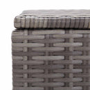 opbevaringskasse til haven 150x50x60 cm polyrattan grå