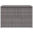 opbevaringskasse til haven 150x100x100 cm polyrattan grå