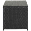 opbevaringskasse til haven 100x50x50 cm polyrattan sort