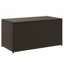 opbevaringskasse til haven 100x50x50 cm polyrattan brun