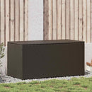 opbevaringskasse til haven 100x50x50 cm polyrattan brun