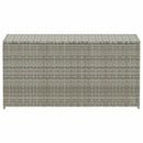 opbevaringskasse til haven 100x50x50 cm polyrattan grå