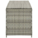 opbevaringskasse til haven 200x50x60 polyrattan grå