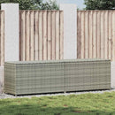 opbevaringskasse til haven 200x50x60 polyrattan grå
