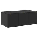 opbevaringskasse til haven 180x90x70 cm polyrattan sort