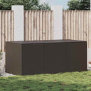 opbevaringskasse til haven 180x90x70 cm polyrattan brun