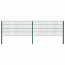 hegnspanel med stolper jern 349x80 cm grøn