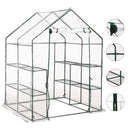 drivhus med 8 hylder 143 x 143 x 195 cm