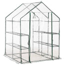 drivhus med 8 hylder 143 x 143 x 195 cm