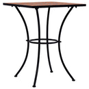 bistrobord med mosaikdesign 60 cm keramisk teracotta