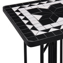 mosaikbord keramik sort og hvid