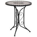 bistrobord med mosaikdesign 60 cm keramisk grå