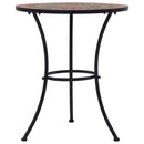 bistrobord med mosaikdesign keramisk 60 cm orange/grå
