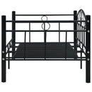 stel til daybed 90x200 cm metal sort