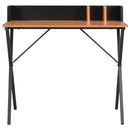 skrivebord 80x50x84 cm sort og brun