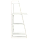 skrivebord med reol 102x50x117 cm hvid