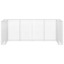gabionvæg til affaldsspand 320x100x120 cm galvaniseret stål