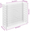 gabion-højbed 90x30x90 cm galvaniseret stål