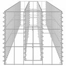 gabion-højbed 180x30x30 cm galvaniseret stål