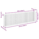 gabion-højbed 270x30x90 cm galvaniseret stål