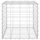 gabion-plantekasse 40x40x40 cm kubeformet stål