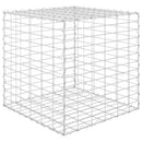 gabion-højbed 60x60x60 cm kubeformet stål
