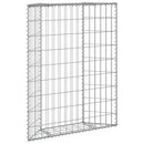gabion-højbed 80x20x100 cm trapezformet galvaniseret stål