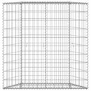 gabion-højbed 100x20x100 cm trapezformet galvaniseret stål