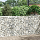 gabion-højbed 150x20x100 cm trapezformet galvaniseret stål