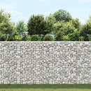 gabion-højbed 150x20x100 cm trapezformet galvaniseret stål