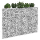 gabion-højbed 150x20x100 cm trapezformet galvaniseret stål