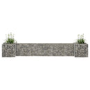 H-formet gabion-plantekasse 260x40x40 cm stål