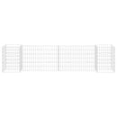 H-formet gabion-plantekasse 260x40x60 cm stål