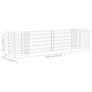 H-formet gabion-plantekasse 260x40x60 cm stål