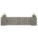H-formet gabion-plantekasse 260x40x60 cm stål