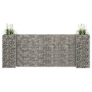H-formet gabion-plantekasse 260x40x100 cm stål