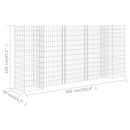 H-formet gabion-plantekasse 260x40x120 cm stål