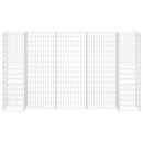 H-formet gabion-plantekasse 260x40x150 cm stål