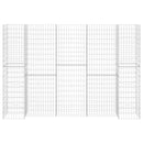 H-formet gabion-plantekasse 260x40x180 cm stål