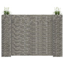 H-formet gabion-plantekasse 260x40x200 cm stål
