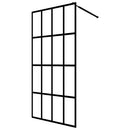 bruseafskærmning 140x195 cm hærdet glas klart