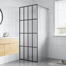 bruseafskærmning 80x195 cm hærdet glas matteret