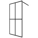 bruseafskærmning 80x195 cm hærdet glas matteret